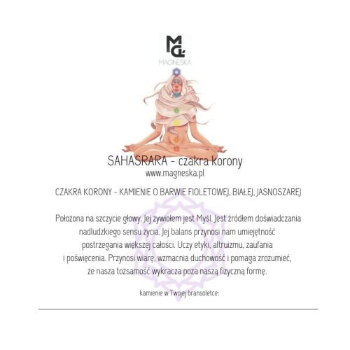 Balance - czakra korony - fosfosyderyt, czaroit, ametyst