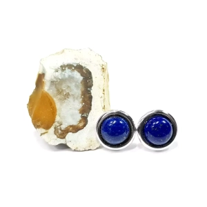 Kolczyki sztyfty lapis lazuli srebro p.925