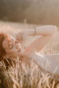 SUNSET - słońce - bransoletka kolorowy turmalin i pozłacane srebro p.925