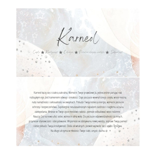 Karneol - karta z właściwościami kamienia
